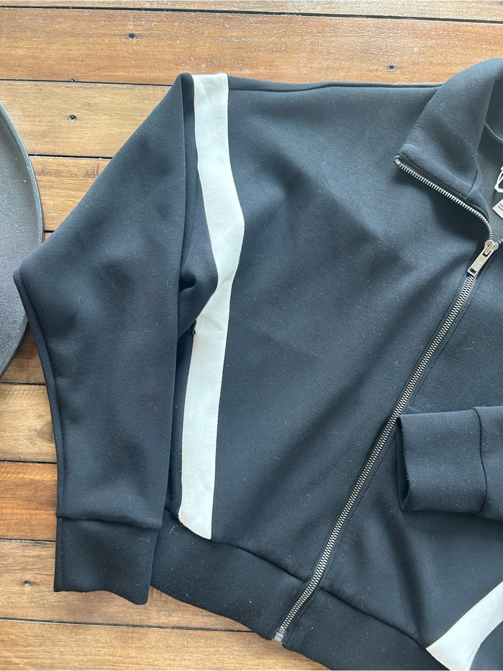 SPANX AirEssentials Black Zip Track Jacket M - Picture 6 of 13
